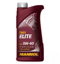 Масло   4T, 1л   (SAE 5W-40, синтетика, Elite 5W-40 API SN/CF)   MANNOL