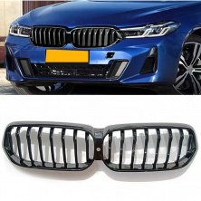 Ніздрі 1-Bar (2020-2023, чорний глянець) BMW 6 серія G32 2017- рр.