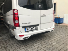 Накладка на задній бампер V2 (під фарбування) для Mercedes Sprinter W906 2006-2018 рр