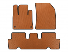 Килимки EVA V1 (2 ряди, Помаранчевий) Citroen C-4 Picasso 2013-2022 рр.