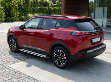 Бокові пороги Rainbow (2 шт., Алюміній) Peugeot 2008 2019- рр.