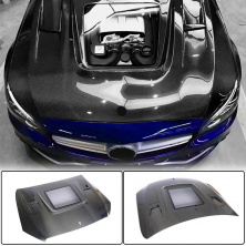 Капот V2 (Карбон) Mercedes C-сlass W205 2014-2021 рр.