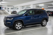 Бокові пороги Maya V1 (2 шт., Алюміній) Jeep Compass 2016- рр.