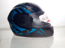 Шлем детский интеграл   (mod: F2-801) (size XS, BLACK/BLUE)   ST