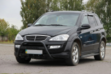 Кенгурятник WT004 Black (нерж) SsangYong Action 2005-2018 рр.