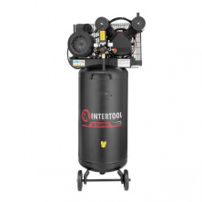 Компрессор 100л, вертикальный, 3 кВт, 220 В, 10 атм, 500 л/мин. 2 цилиндра