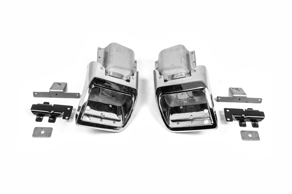 Насадки Autobiography (2 шт, нерж) для Range Rover III L322 2002-2012 рр