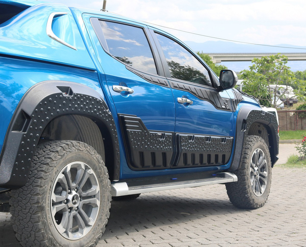 Молдинг двері EuroCap (6 шт, ABS) для Mitsubishi L200 2015-2024 рр
