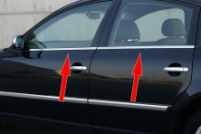Зовнішня окантовка вікон (4 шт, нерж) Carmos - Турецька сталь Volkswagen Passat B5 1997-2005 рр.