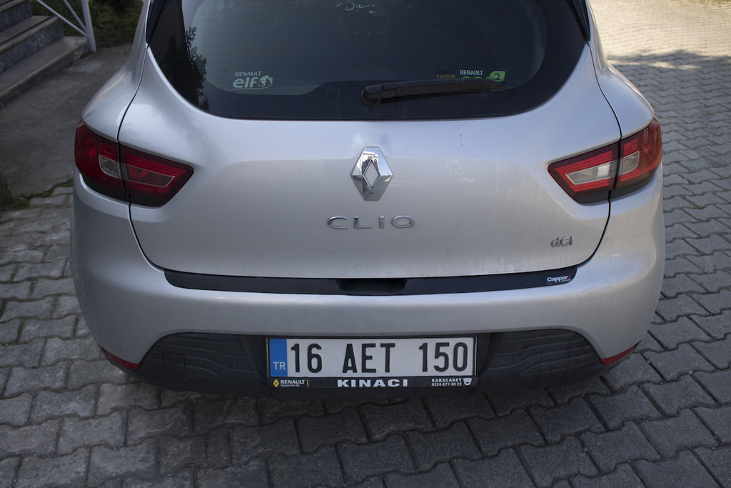Накладка на задній бампер EuroCap (ABS) для Renault Clio IV 2012-2019 рр