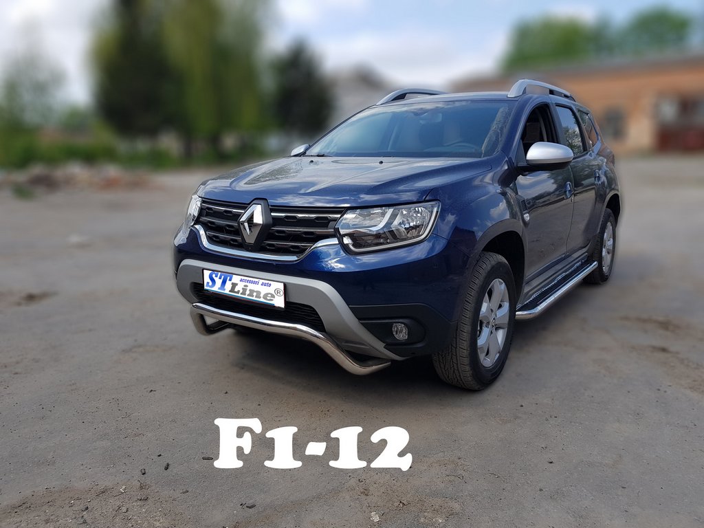 Кенгурятник WT007 (нерж.) для Dacia Duster 2018-2024 рр