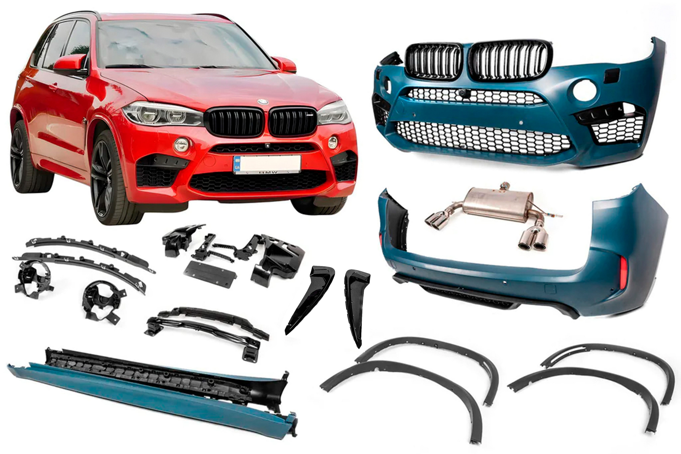 Комплект обвісів з вихлопною системою (X5M) для BMW X5 F15 2013-2018 рр