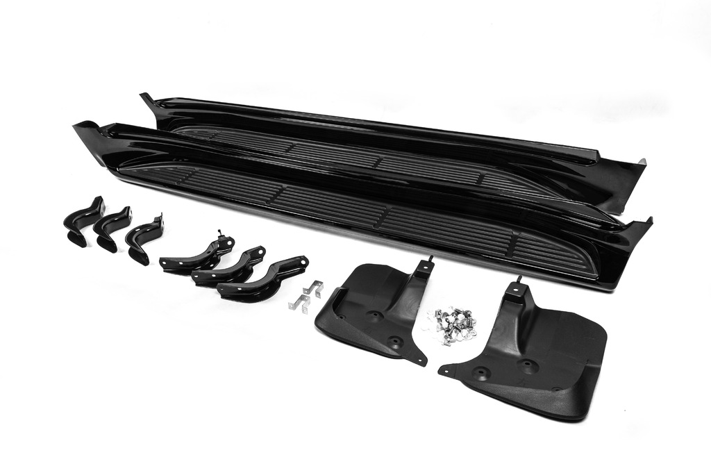 Бокові пороги (2015-2021) Білий колір для Toyota Land Cruiser 200 рр