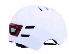 Шолом для самокату (скейтів, з габаритним ліхтарем) (білий, size L) GTS-H-039 AMG