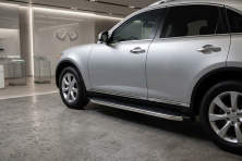 Бокові пороги BlackLine (2 шт., Алюміній) Infiniti FX 2003-2008 рр.