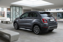 Бокові пороги Mevsim Grey (2 шт., Алюміній) Fiat 500X 2014-2024 рр.