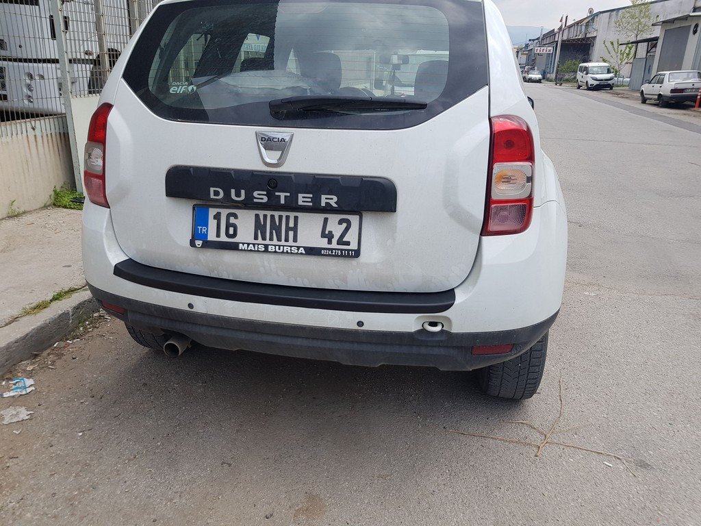 Накладка на задній бампер EuroCap (ABS) для Nissan Terrano 2014- рр