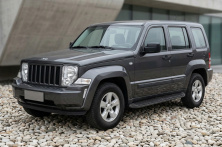 Бокові пороги Tayga Black (2 шт., Алюміній) Jeep Cherokee/Liberty 2007-2013 рр.