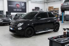 Бокові пороги Mevsim Grey (2 шт., Алюміній) Fiat 500/500L 2013-2022 рр.