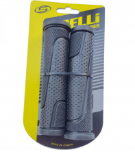 Грипси (ручки керма) SPELLI SBG-6708L Чорні, прямі, 2-х фактурні, гума-каучук, довжина 127 мм BD
