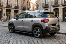 Бокові пороги Tayga Black (2 шт., Алюміній) Citroen C-3 Aircross 2017-2024 рр.