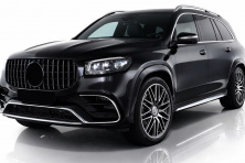Передня решітка 2019-2023 (GT Panamericana Black) Mercedes GLS X167 2019- рр.