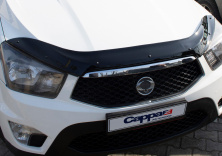 Дефлектор капота (2013-2018, EuroCap) SsangYong Action 2005-2018 рр.