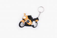 Брелок резиновый байк BMW (желтый) (#YSK022)