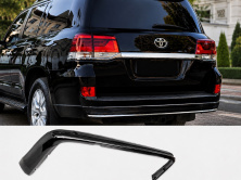 Задня накладка з хромом 2016-2021 (Executive 2019/2021) Білий колір Toyota Land Cruiser 200 2007-2021 рр.