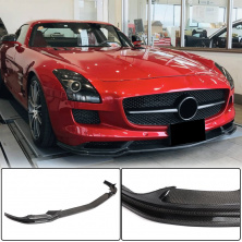 Накладка на передній бампер Lip (Карбон) Mercedes SLS C197 2010-2014 рр.