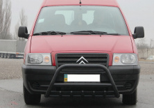 Кенгурятник WT003 Black (нерж) Peugeot Expert 1995-2007 рр.