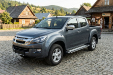 Бокові пороги Rainbow (2 шт., Алюміній) Isuzu D-Max 2011-2019 рр.