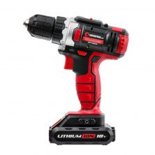 Дрель-шуруповерт аккумуляторная Li-Ion 18В, 25Nm, 2 скорости: 0-400/0-1500 об/мин, 1 аккум 1.3Ач, быстрая зарядка 1 ч., картон. INTERTOOL