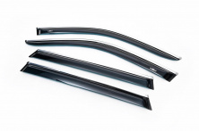 Вітровики з хромованим молдингом молдингом Long (4 шт, HIC) Mercedes S-сlass W222 2013-2022 рр.