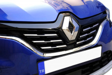 Накладки на решетку (6 шт, нерж.) Renault Captur 2019- рр.