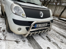 Кенгурятник WT003/004 (нерж.) без напису, 60 мм для Renault Kangoo 2008-2020 рр