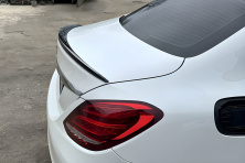 Спойлер LIP (Sunplex, чорний) (125,9см *6см) Mercedes C-сlass W205 2014-2021 рр.