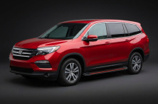 Бокові пороги Maya Red (2 шт., алюміній) Honda Pilot 2015-2022 рр.
