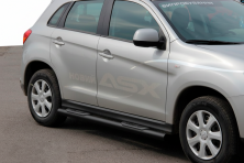 Бічні труби BB002 Black (2 шт., нерж.) Mitsubishi ASX 2010-2023 рр.