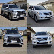 Комплект міні-рестайлінгу з моделі 2008-2015 на TRD Sport (бампер, фари) Lexus LX570/450d 2008-2022 гг.