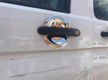 Накладки під ручки (нерж) Carmos - Турецька сталь, 4 шт для Volkswagen T5 Multivan 2003-2010 рр
