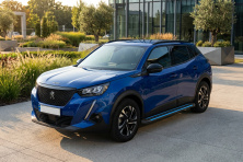 Бокові пороги Maya Blue (2 шт., Алюміній) Peugeot 2008 2019- рр.