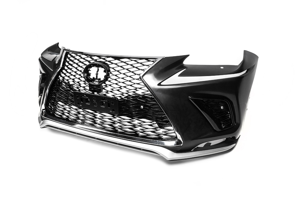 Бампер з решіткою в рестайлінг дизайні для Lexus NX 2014-2021 рр