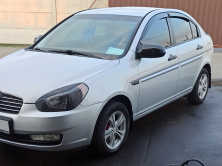 Накладки на дзеркала BMW-Style (2 шт) Hyundai Accent 2006-2010 рр.