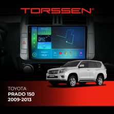 Штатна магнітола Torssen 2K Toyota Prado 150 09-13 F96128 4G Carplay DSP із крутилкою