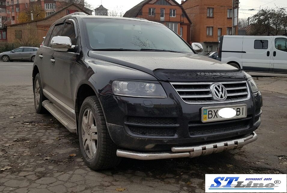 Кенгурятник ST015 (нерж) для Volkswagen Touareg 2002-2010 рр