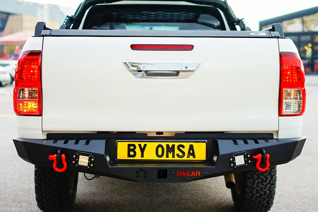 Посилений задній бампер Dakar V1 (2010-2015) для Mitsubishi L200 рр