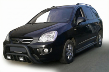 Кенгурятник WT002 Black (нерж) Kia Carens 1999-2012 рр.