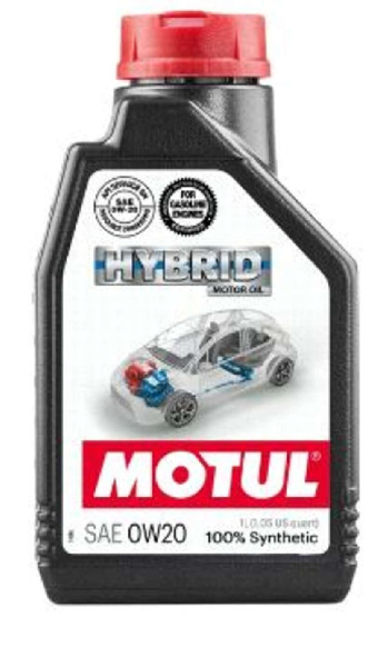 Масло 4T, 1л (синтетика, 0W-20, HYBRID, API SN - GF-5) MOTUL (#107141)