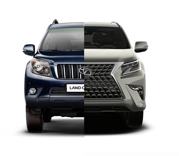 Комплект рестайлінгу в Lexus GX460 2020 року для Toyota Land Cruiser Prado 150 2009-2023 рр